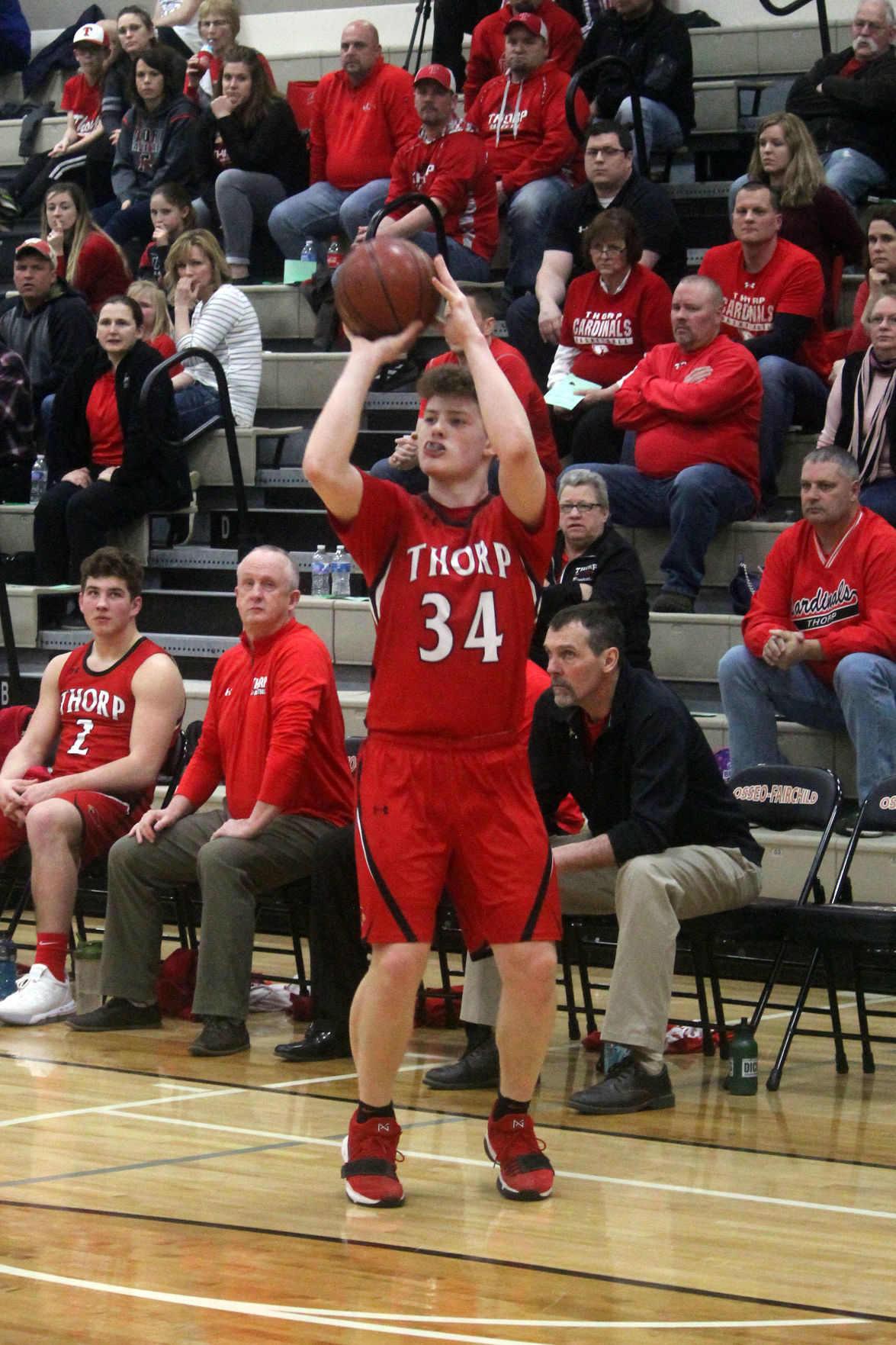 McDonell vs Thorp boys basketball at Osseo 3-12-20